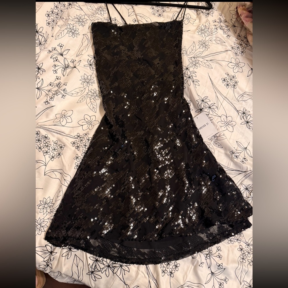 Forever 21 Black Sequin Dress